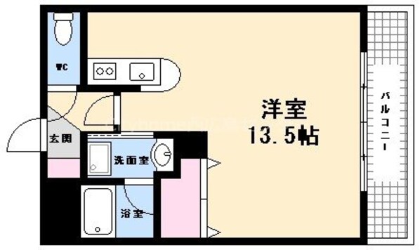 古江駅 徒歩5分 1階の物件間取画像